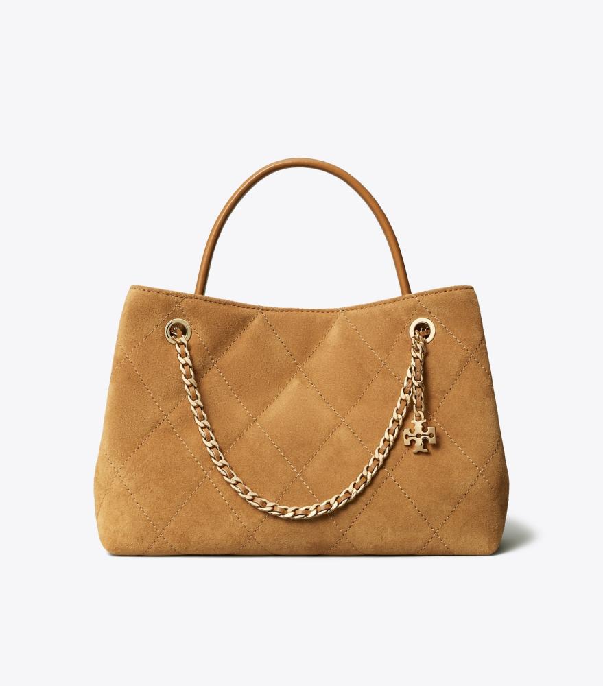 حقيبة فليمنق الصغيرة شامواه توفي من توري بورش | Tory Burch Small Fleming Suede Carryall