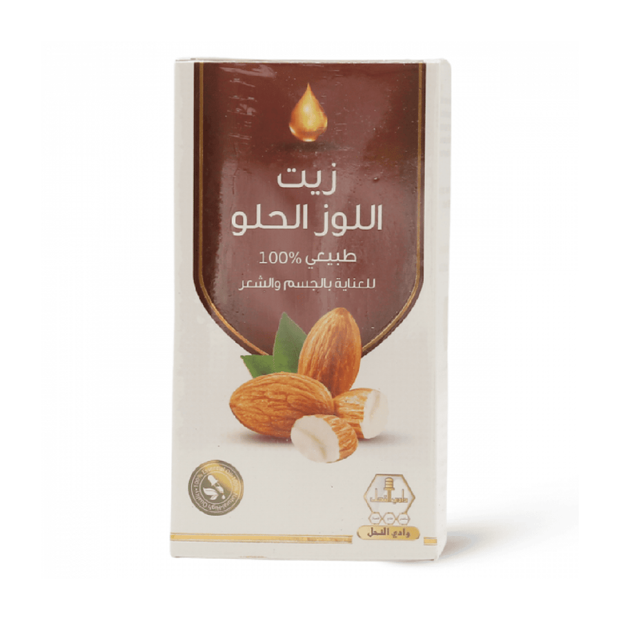 وادى النحل زيت اللوز الحلو للعناية بالجسم والشعر - 125 مل