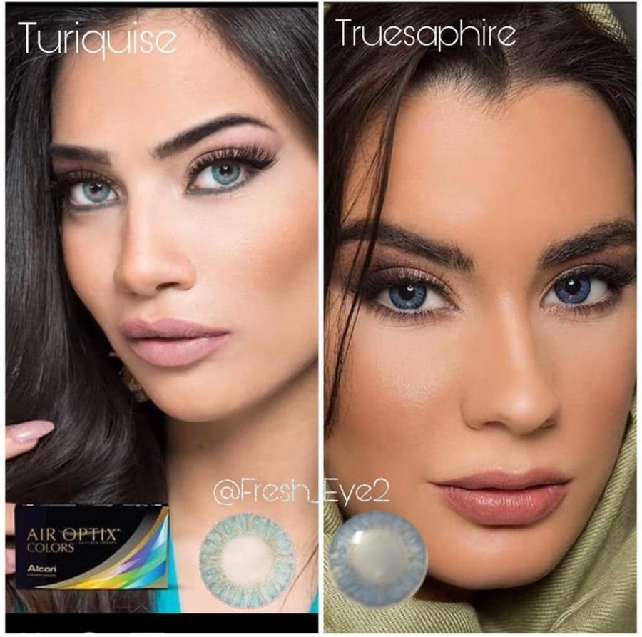 عدسات ايراوبتكس كولور airoptix color brillant blue بريلانت بلو أزرق