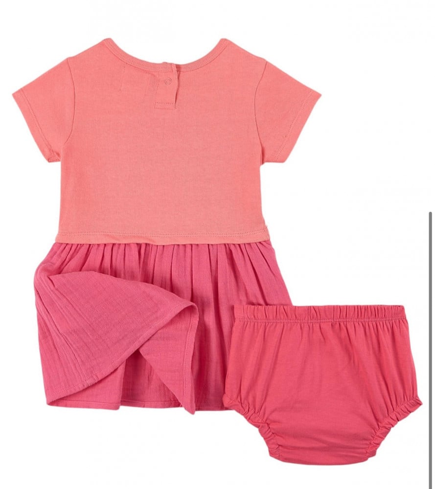 HATLEY Rainbow Butterfly Dress Pink  فستان وردي من هاتلي