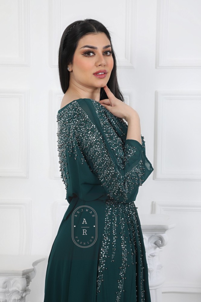 فستان سهره ساتر بتطريز شك