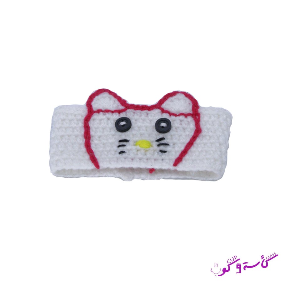 كفر كوب عازل للحرارة صناعة يدوية أبيض مزخرف