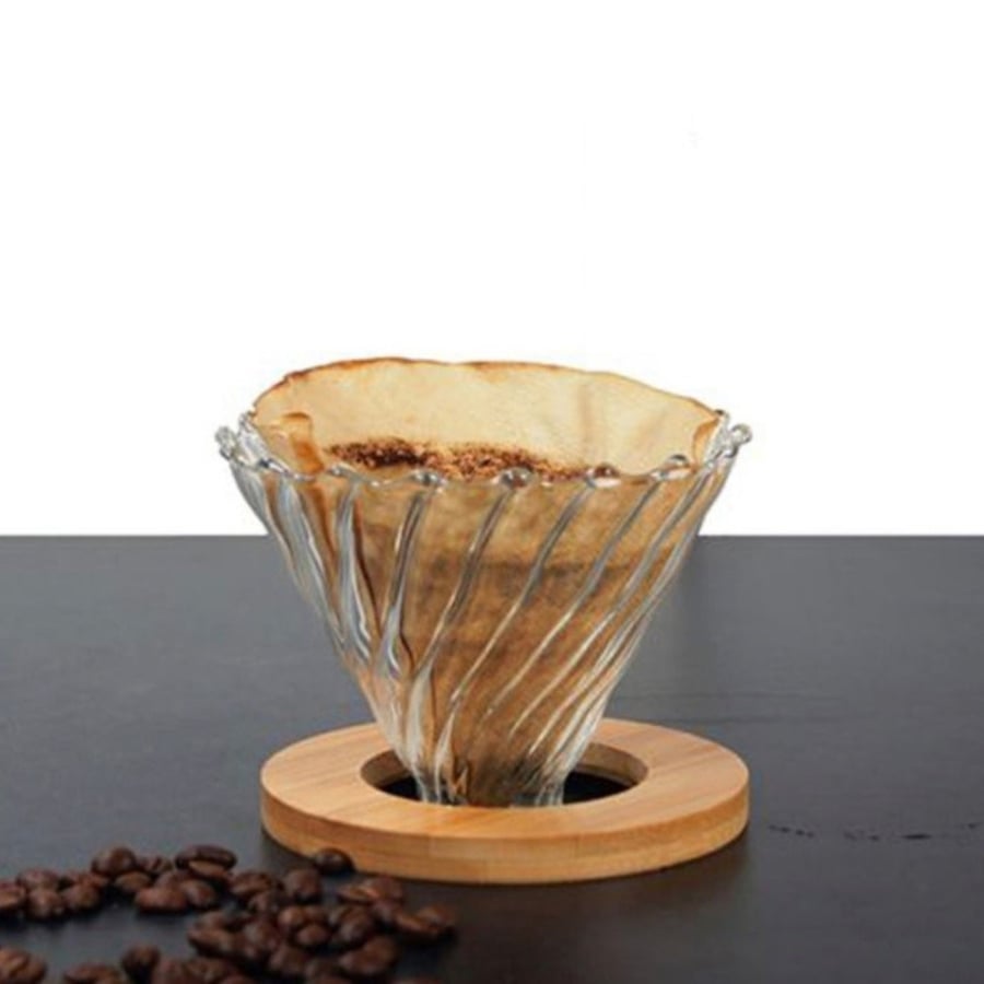قمع V60 خشبي حجم 02