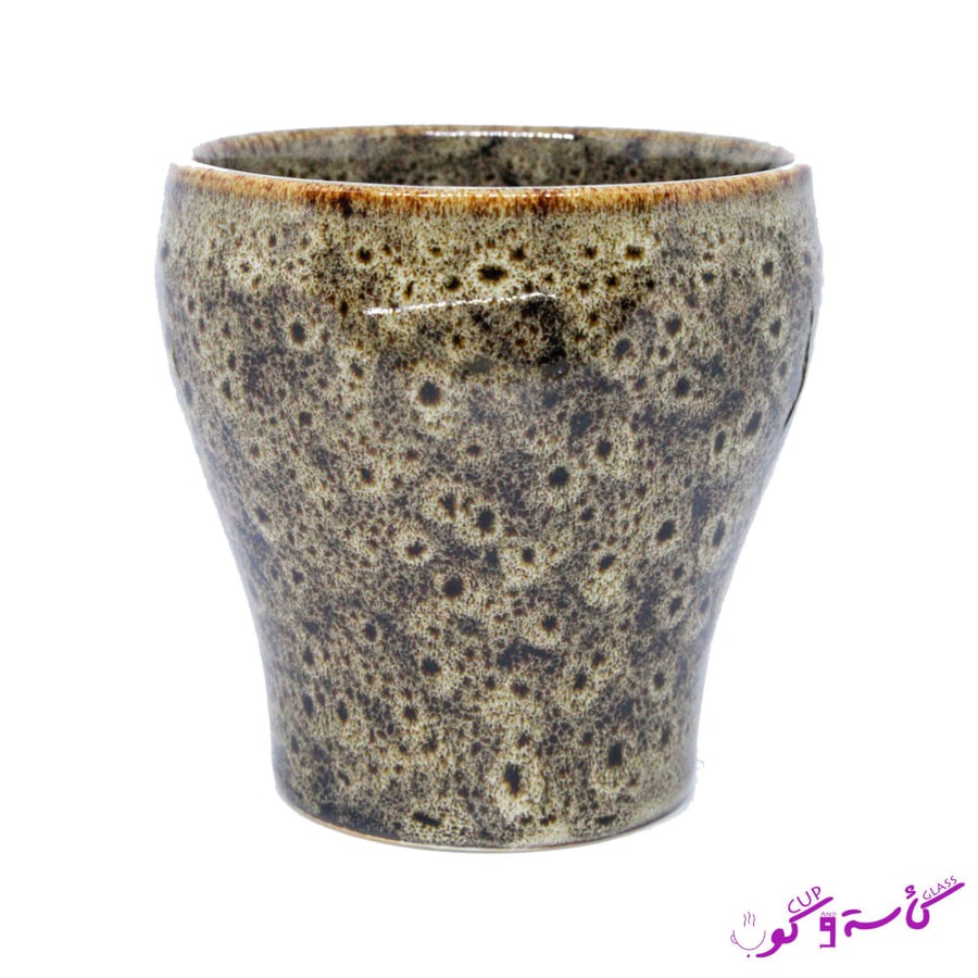 كوب سراميك ذهبي 140 مل