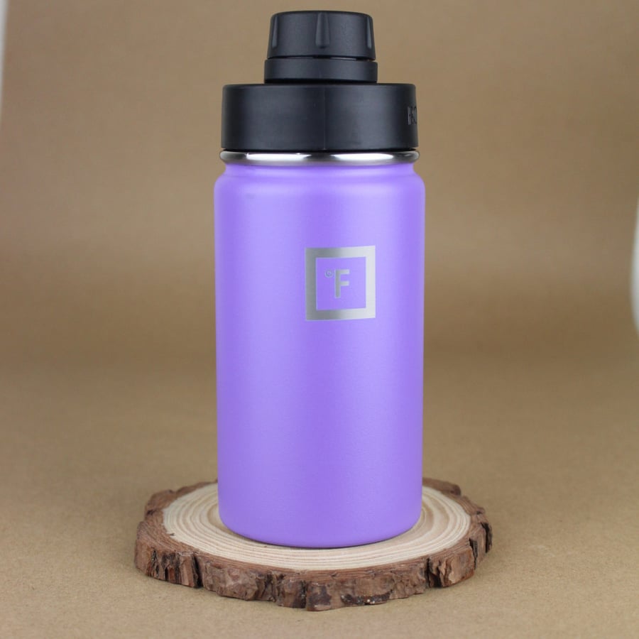 مق من IRONFLASK سعة 14oz لون موف بثلاثة أغطية