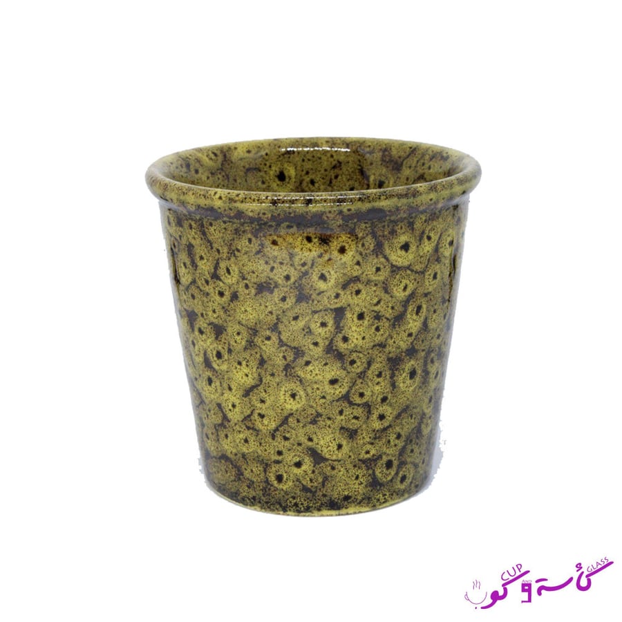 كوب سراميك  ذهبي 150 مل