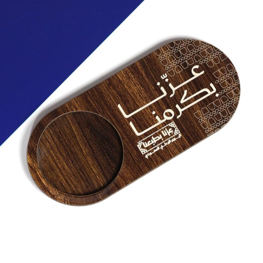 مجموعه(12) قواعد خشبية لشاهي عزنا بكرمنا مقاس18*8سم