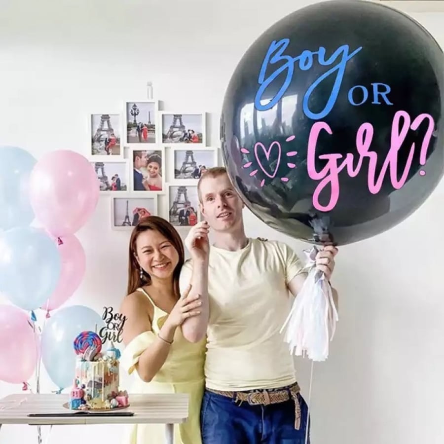 بالون كشف الجنين العملاق | Giant Balloon Gender Reveal