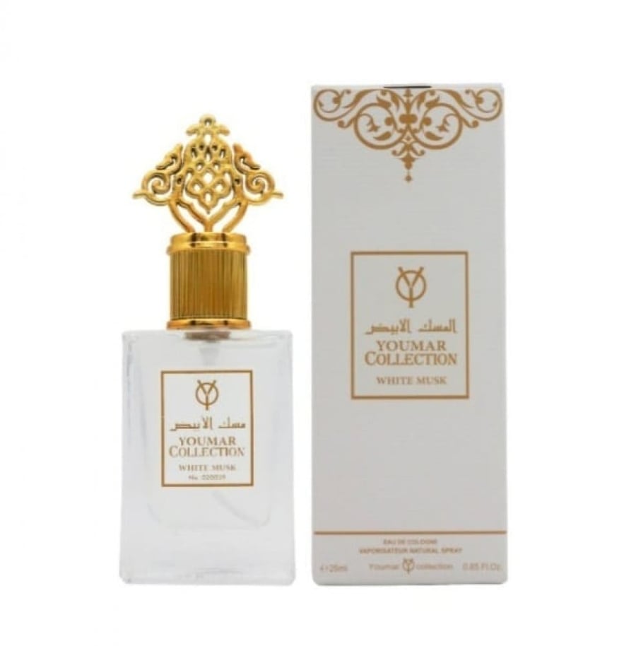 مجموعة (12) عطر مسك ابيض للتوزيعات - 25مل