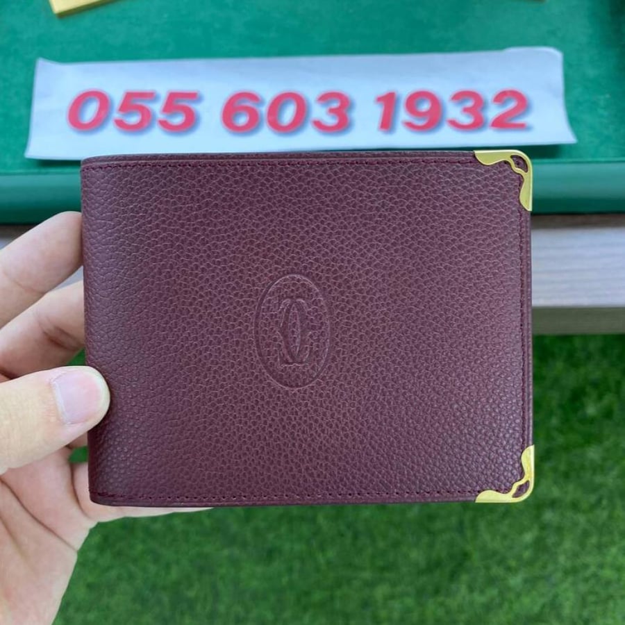 محفظة جيب كارتير عنابي