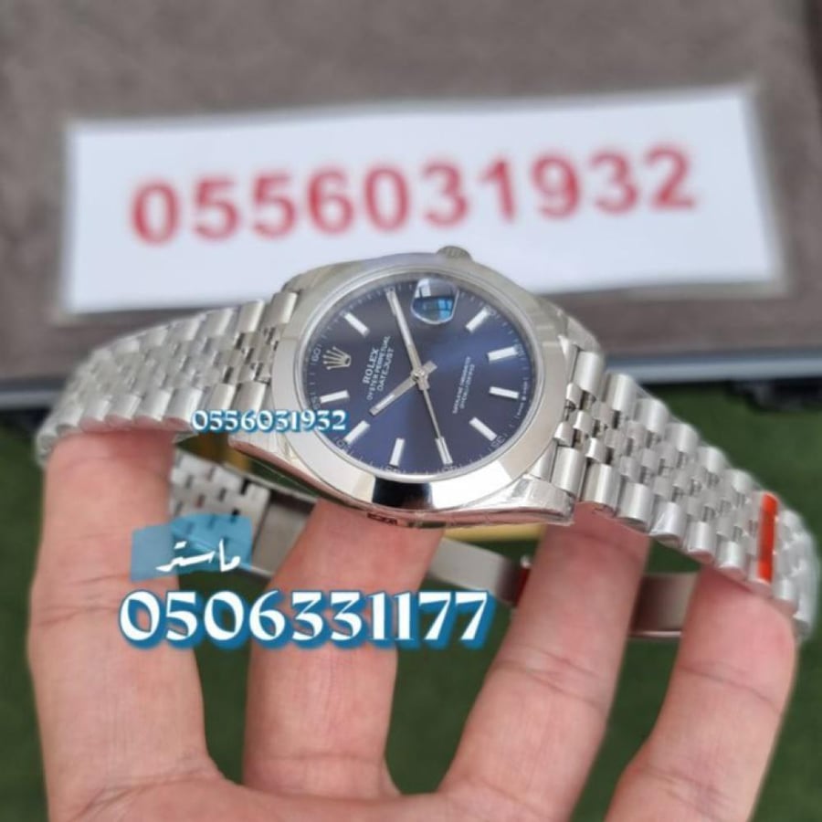 نافذة التاريخ مع عدسة مكبرة في ساعة رولكس ديت جست ماستر