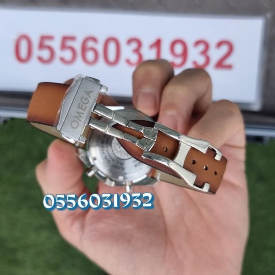 اوميغا سبيد ماستر كرونوغراف جلد بني