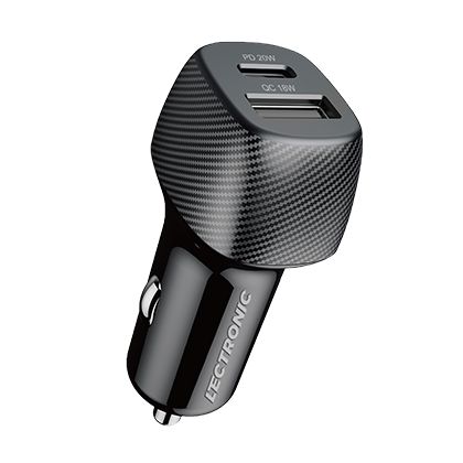شاحن سيارة سريع بمنفذين PD - USB 38W