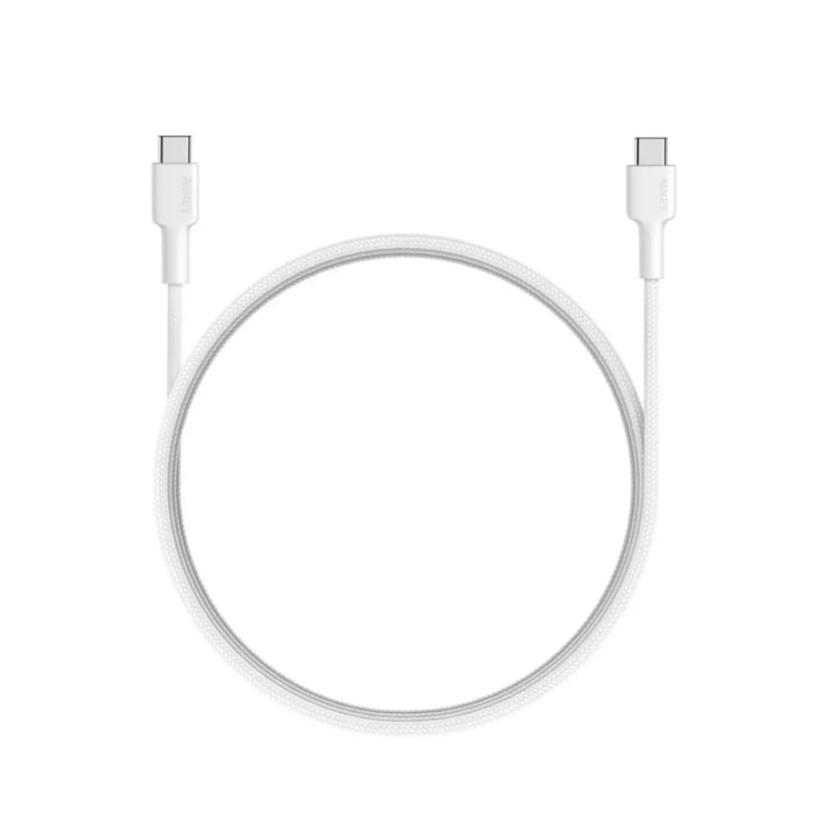 AUKEY اوكي سلك قماش مضفر تايب سي الى تايب سي (0.9 م ) = 608119201235
