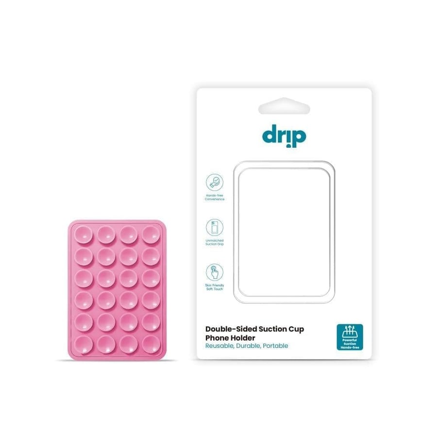 Drip دريب ستاند لاصق على الاسطح سيلكون مغناطيسي للجوال وردي = 6978301704665
