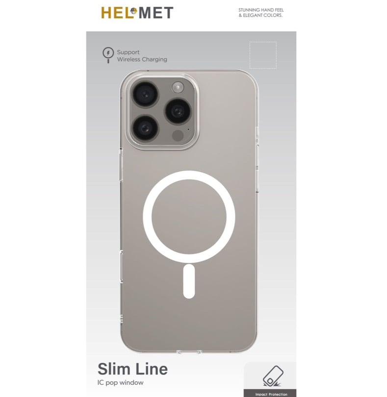 HELMET كفرحماية سليم لاين هيلمت شفاف مقاوم للخدوش *Slim line* =