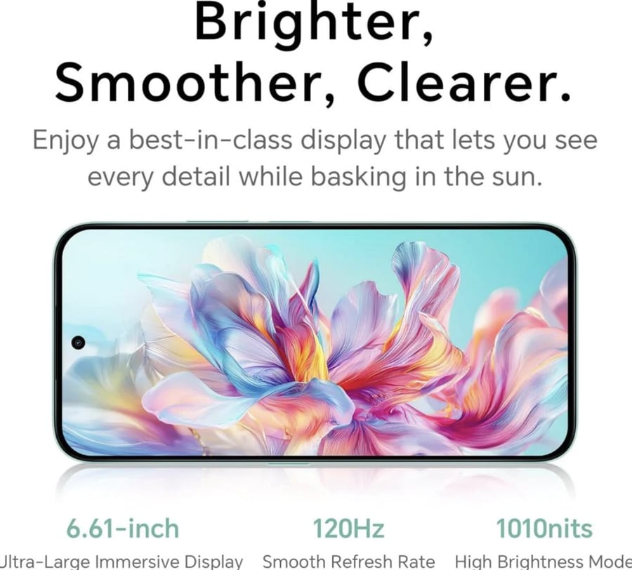 HONOR هونر X6C ثنائي الشريحة، ذاكرة 256 جيجابايت، رام 6 جيجابايت، ويدعم تقنية 4G،أخضر = 6936520869602