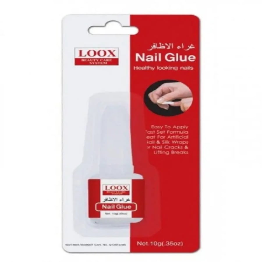 لوكس - غراء الأظافر الشفاف سريع الجفاف (10 جم) | LOOX Nail Glue