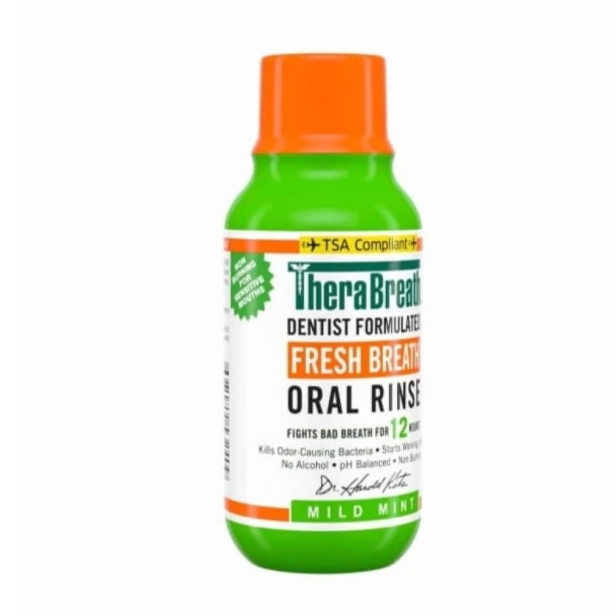 TheraBreath Refreshing Mouthwash - Moderate Mint Flavor 88.7 ml