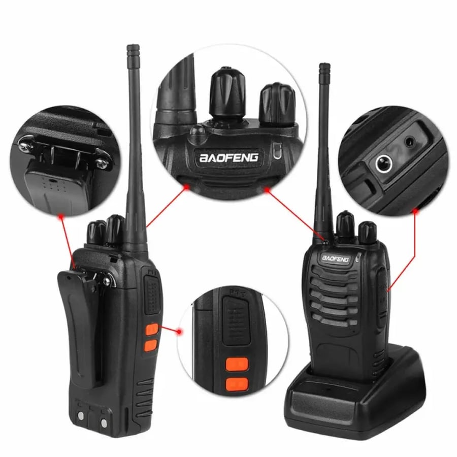 مجموعة 10 أجهزة لاسلكي Baofeng BF-888S للاتصال –  5 واط