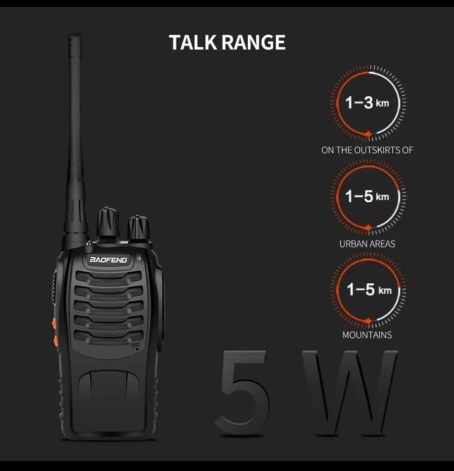 مجموعة 10 أجهزة لاسلكي Baofeng BF-888S للاتصال –  5 واط