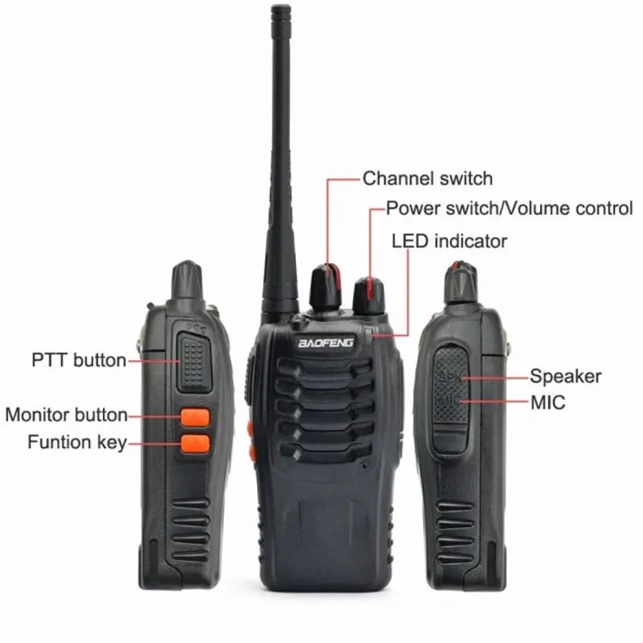 مجموعة 10 أجهزة لاسلكي Baofeng BF-888S للاتصال –  5 واط