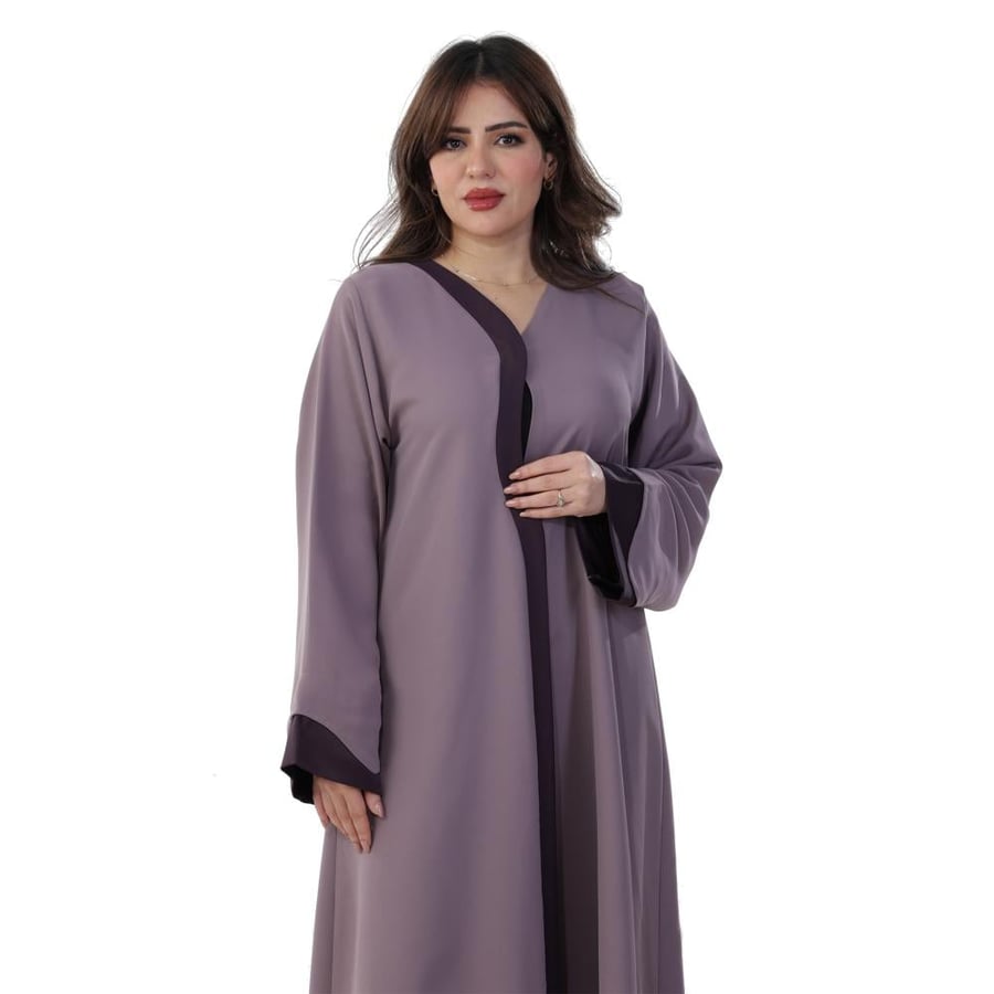 عباية السيراميك الكوري الملون ، روب جانبي وردي مموج