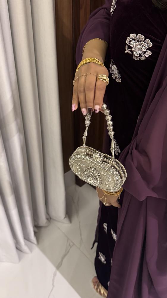 شنطة رمضان لون فضي