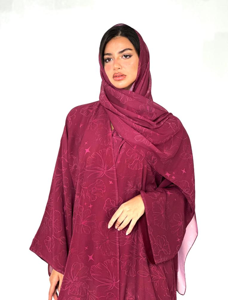 عباية شيفون طباعة
