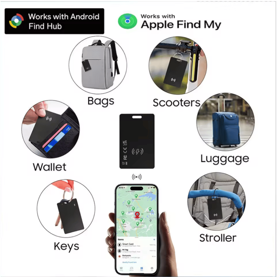 بطاقة التتبع iOS و Android