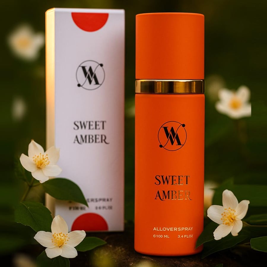 ALL OVER SWEET AMBER 100ML - سويت عنبر عطور للجسم 100مل