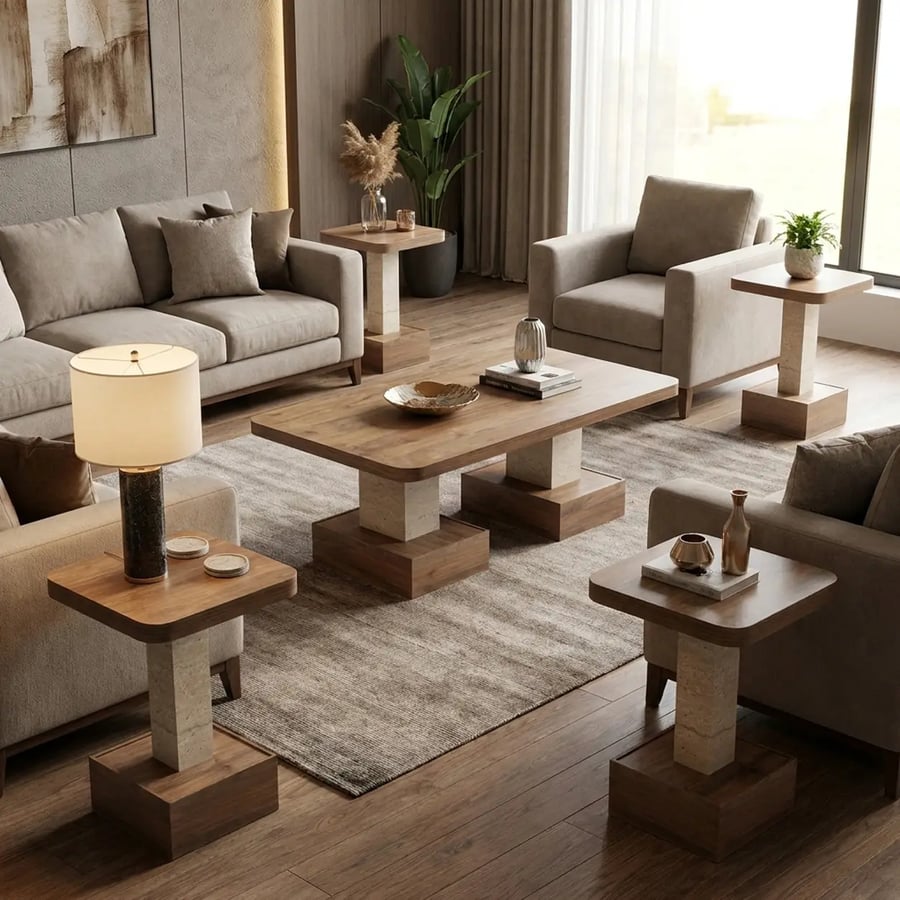 طقم طاولات مودرن
