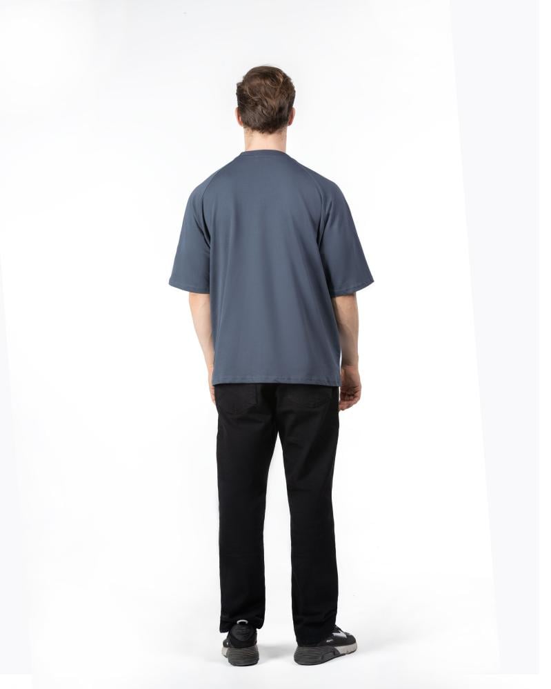 T-shirt gray with baby blue