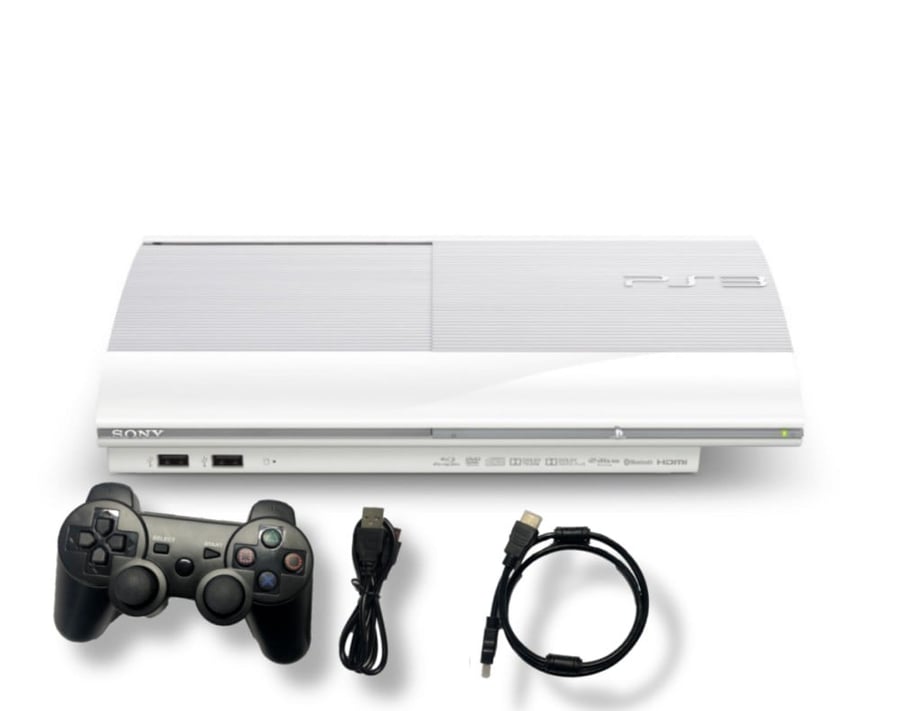 سوني 3 سوبر سليم معدل أبيض PS3 white HEN | 500GB