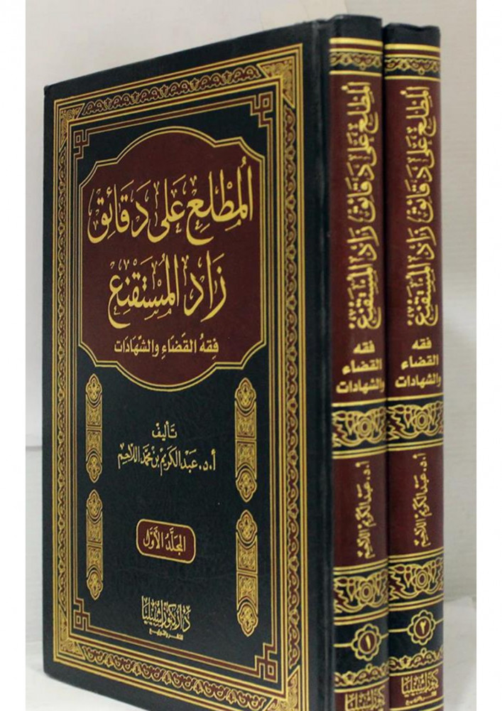 المطلع على دقائق زاد المستقنع (فقه القضاء والشهادات) (مجلدان)
