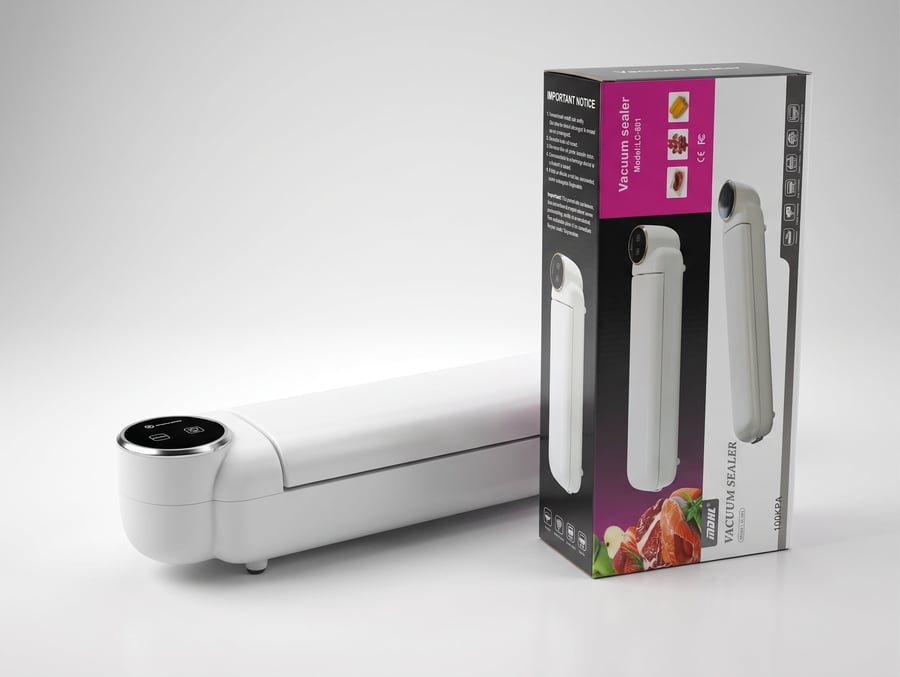 جهاز تغليف وسحب الهواء وتفريغ الأكياس الذكي (Vacuum Sealer)