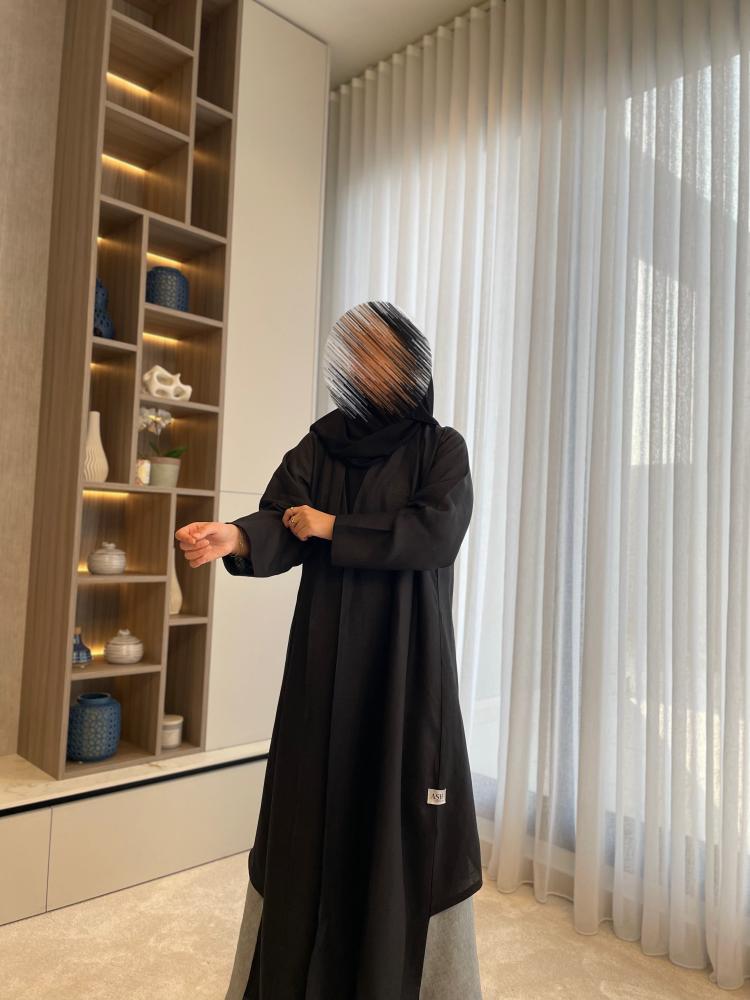 Black X Gray abaya
