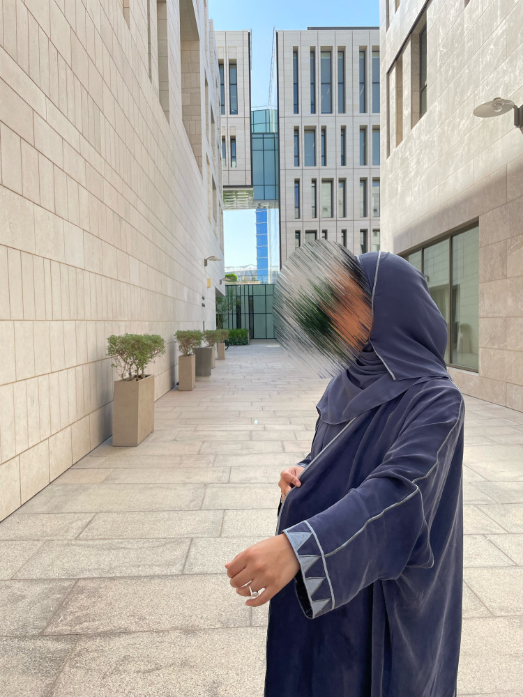 Blue abaya