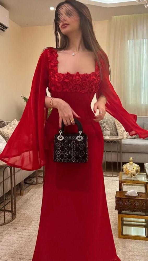 فستان سهرة ناعمه
