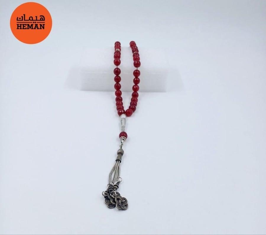 سبحة فضة حجر من هيمان