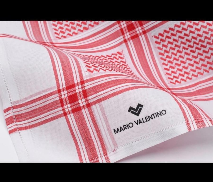 شماغ ماريو فلنتينو احمر مودرن اخر اصدار 2026 Mario Valentino
