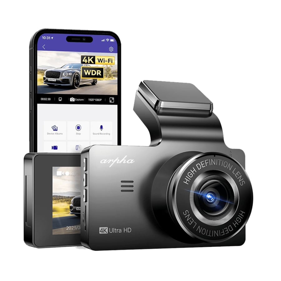 داش كام ارفا بدقة 4K قناة واحدة أمامي M63 Lite - أسود