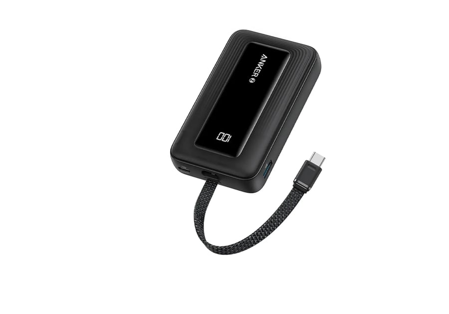 باور بنك built in cable for hassle free charging من انكر
