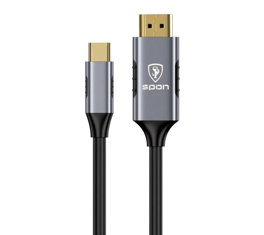 كيبل HD تايب سي بدقة 4K بطول 1.8 متر