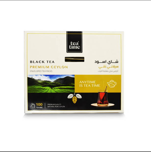 شاي تي تايم 100كيس مغلف