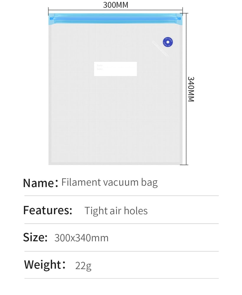 3D Printer Filament Storage Bag اكياس حفظ فلمنت