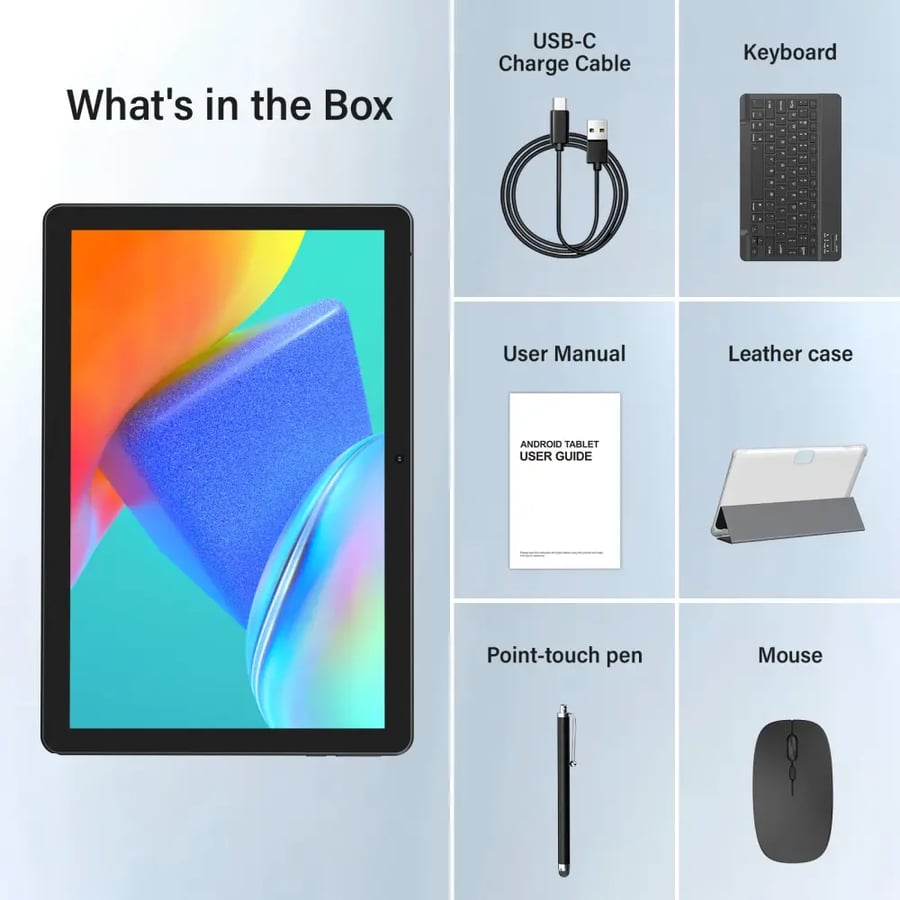 تابلت BAKEN 10” 64GB + كيبورد وماوس