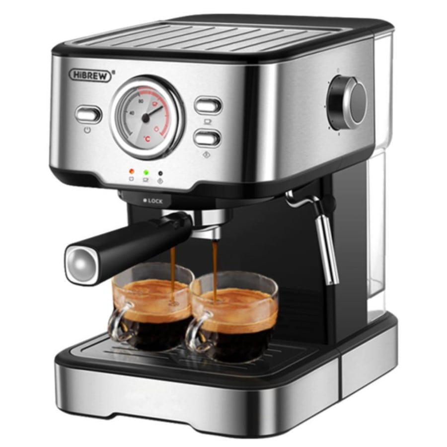 آلة قهوة إسبريسو HiBREW شبه أوتوماتيكية 20 بار