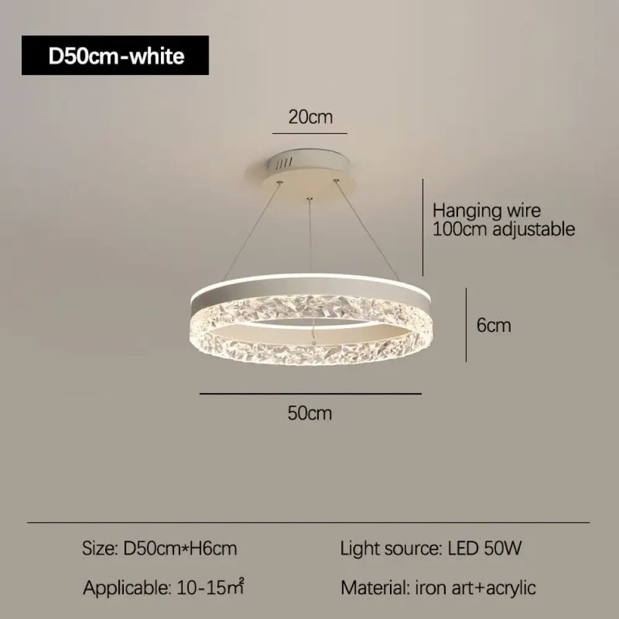 إضاءة سقف حلقة LED حديثة