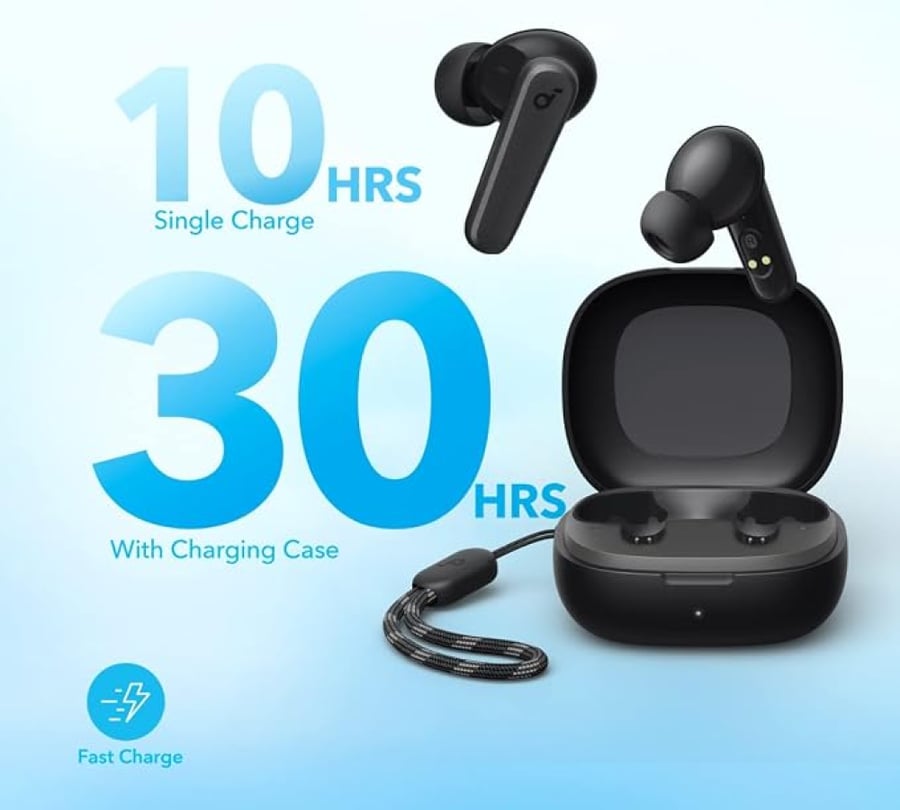سماعات Soundcore P20i لاسلكية – بلوتوث 5.3 وصوت جهوري وبطارية حتى 30 ساعة